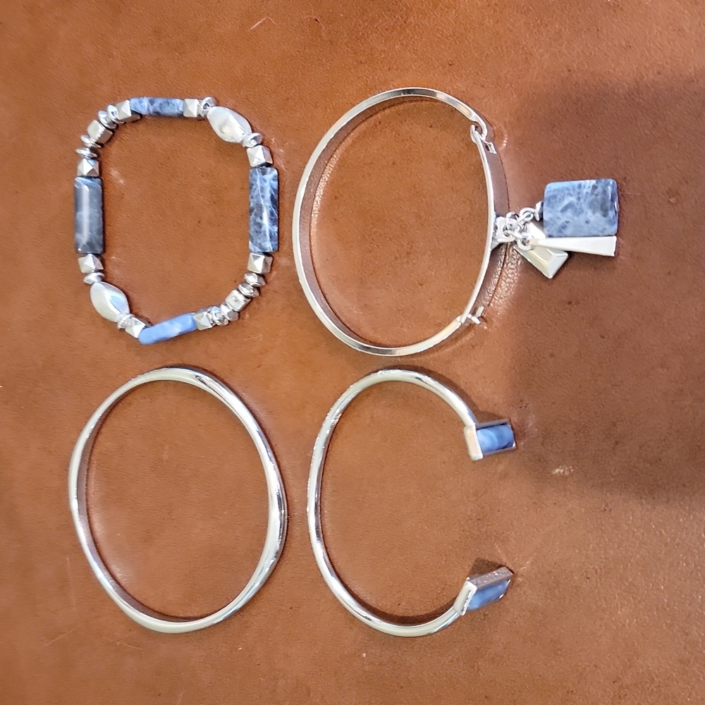 white house black market blue Bracelets set